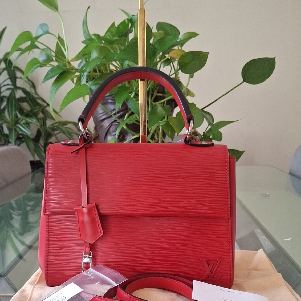 Louis Vuitton Cluny Red Satchel Bag - Picture 3 of 14